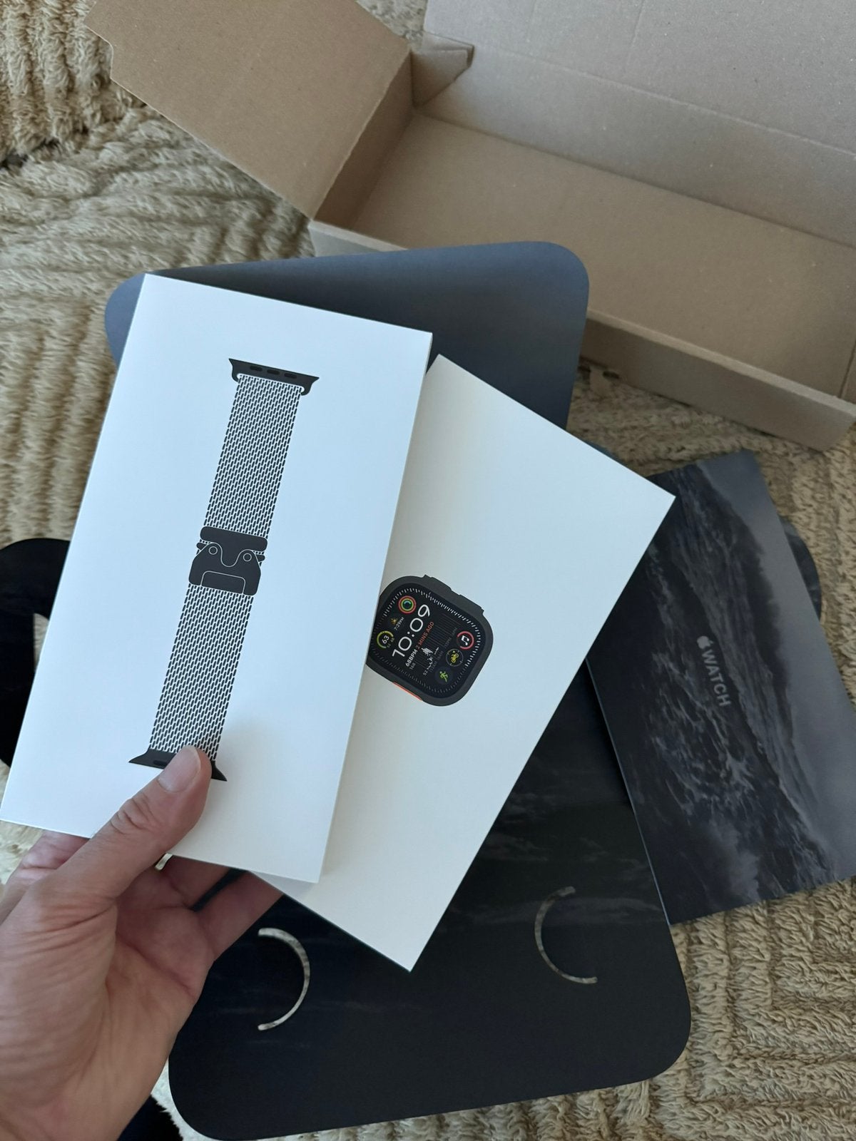 Apple Watch Ultra 2 Black Titanium + Garantie & Compleet, Handtassen en Accessoires, Smartwatches, Zwart, IOS, Ophalen of Verzenden