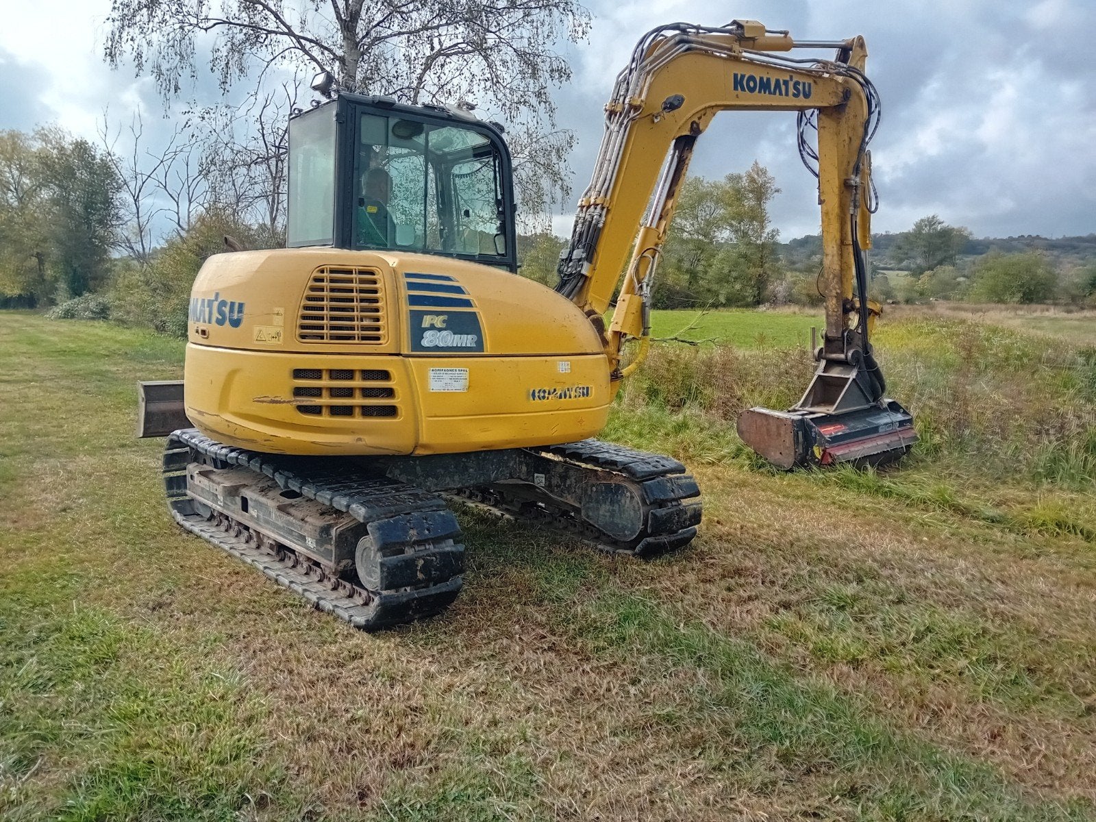 komatsu pc 80 mr5, Enlèvement