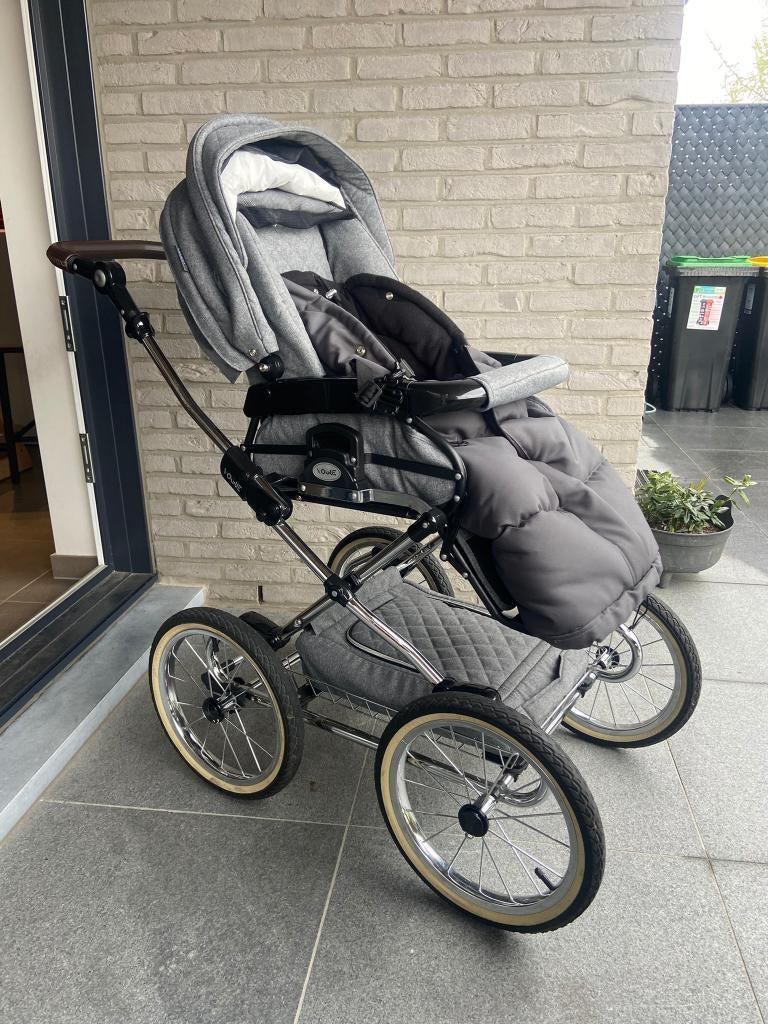 Quax-kinderwagen vogue linen grey, Verstelbare duwstang, Zo goed als nieuw, Combiwagen, Ophalen