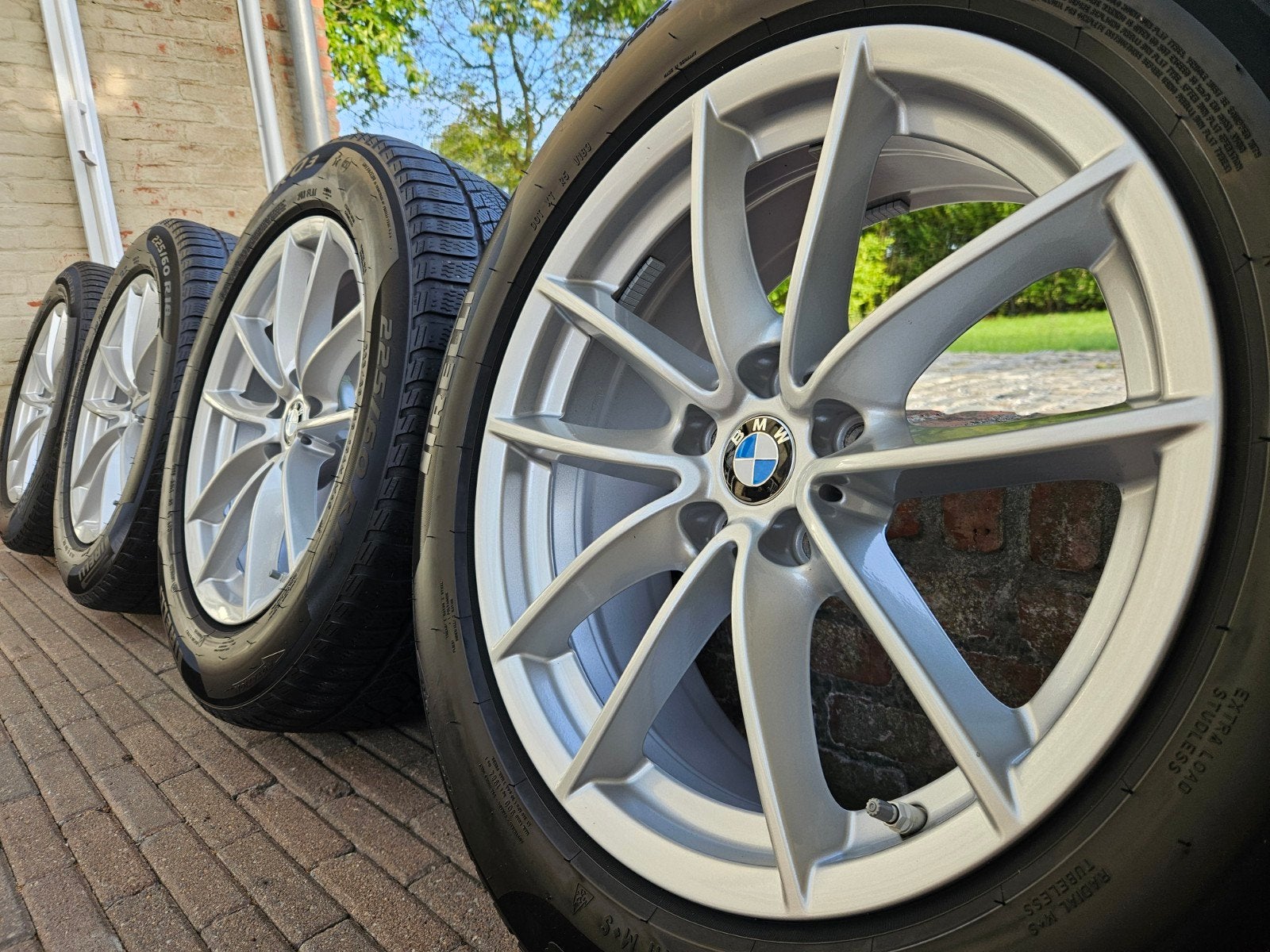 18" BMW X3 G01 BMW X4 G02 winterset 7mm Pirelli TOP, 18 inch, Gebruikt, Banden en Velgen, Terreinwagen