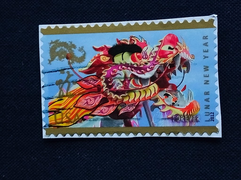 USA 2012 - Chinees Nieuwjaar, Jaar van de Draak, Verzenden, Gestempeld, Noord-Amerika