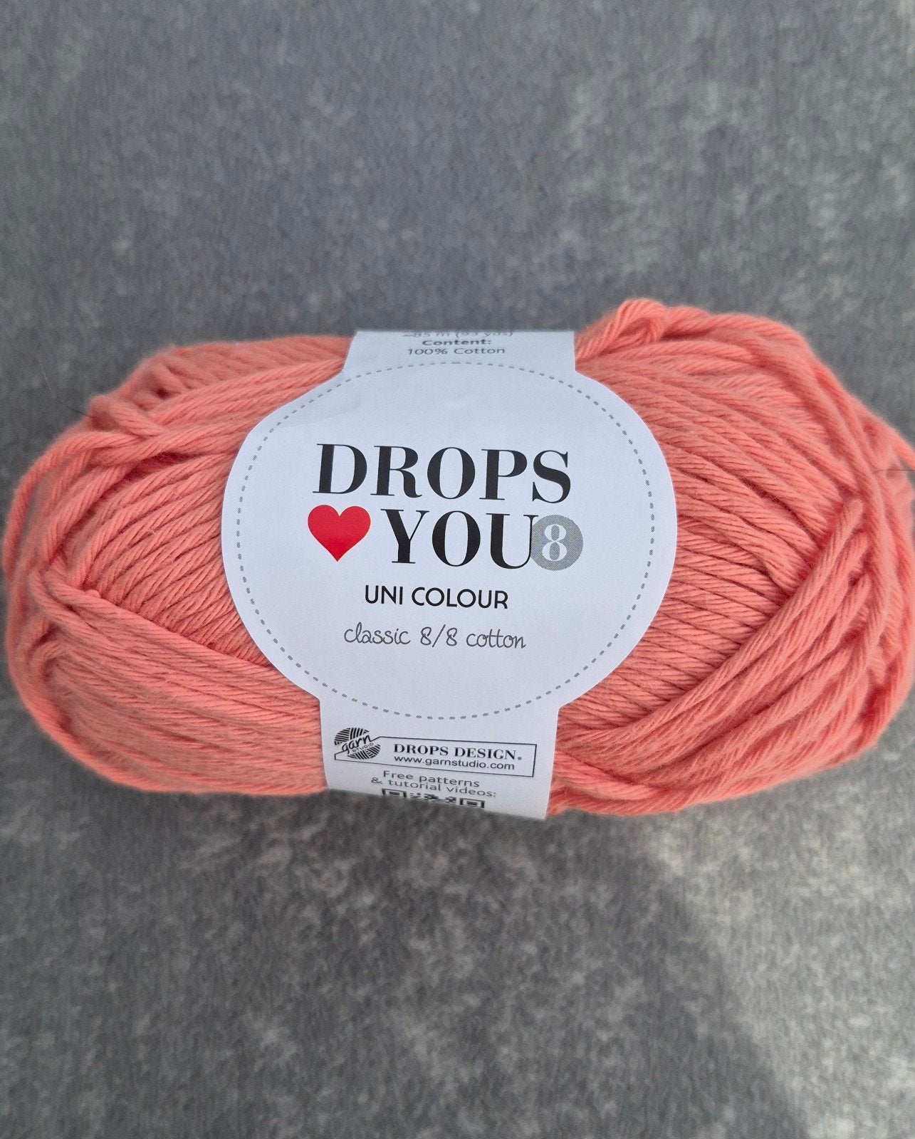 Drops Love You 8 - abrikoos, Hobby en Vrije tijd, Ophalen, Nieuw, Breien of Haken, Wol of Garen