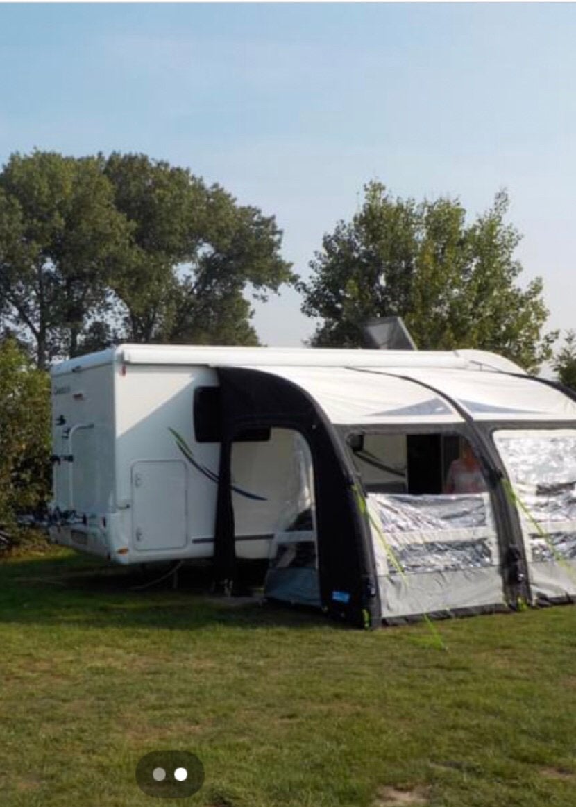 Te koop kampa rally air pro 330L opblaasbare voortent, Ophalen, Zo goed als nieuw
