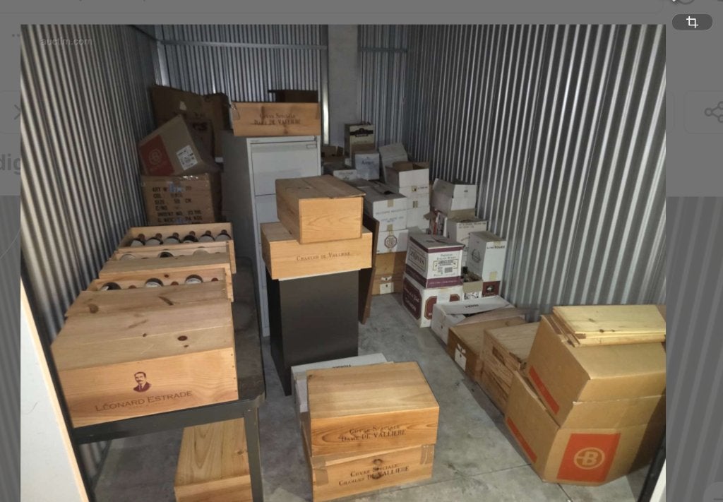 Vins haut de gamme,storage Wars par Auctim ventes, Collections, Vins, Pleine, Enlèvement, Utilisé, Autres types