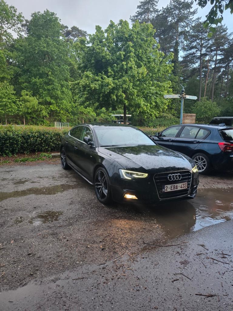 Audi A5 Sportback (2016) | Euro 6 | Panoramadak | Alcantara, Auto's, 4 zetels, 4 cilinders, 1799 cc, Zwart