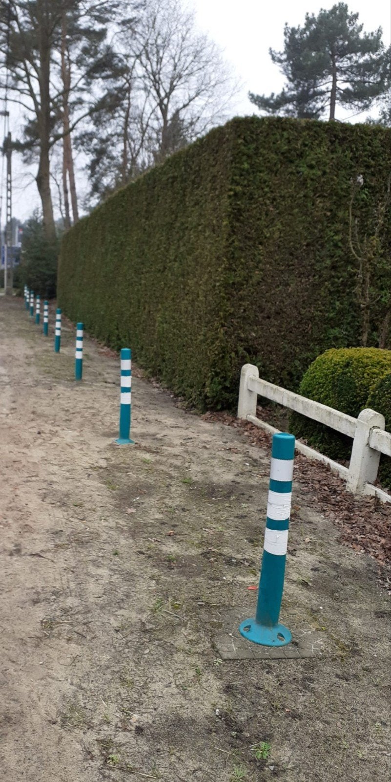 Flexibele paaltjes veilig, Ophalen