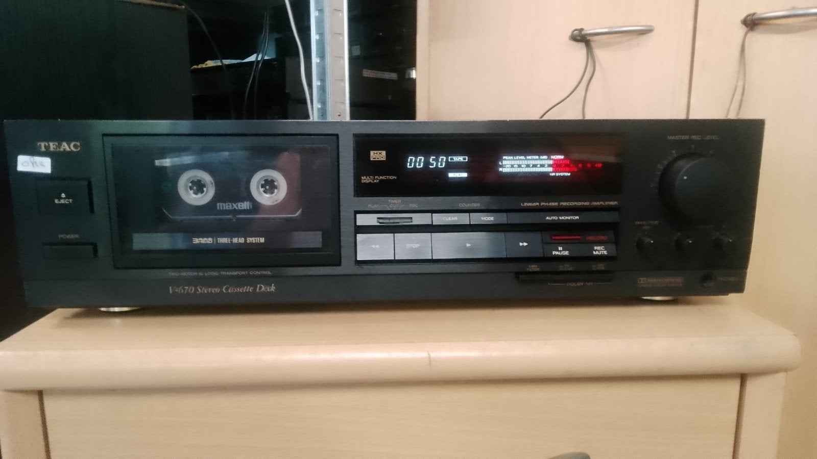 Prachtig cassette dek teac werkt perfect koopje, Audio, Tv en Foto, Cassettedecks, Ophalen