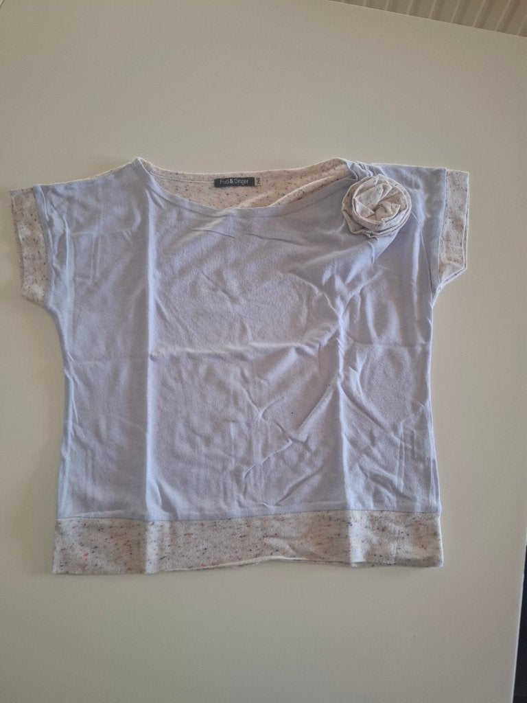 Fred & Gringer T-shirt 140 licht paars, Kinderen en Baby's, Meisje, Ophalen of Verzenden, Zo goed als nieuw, Fred & Ginger