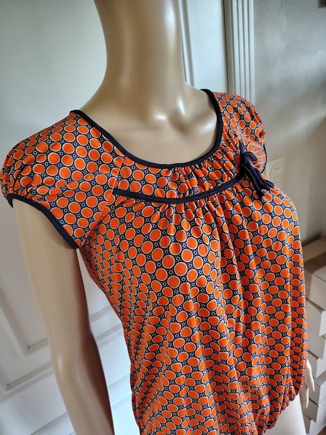 retro shirtje van cassis, Ophalen of Verzenden, Zo goed als nieuw, Maat 38/40 (M)