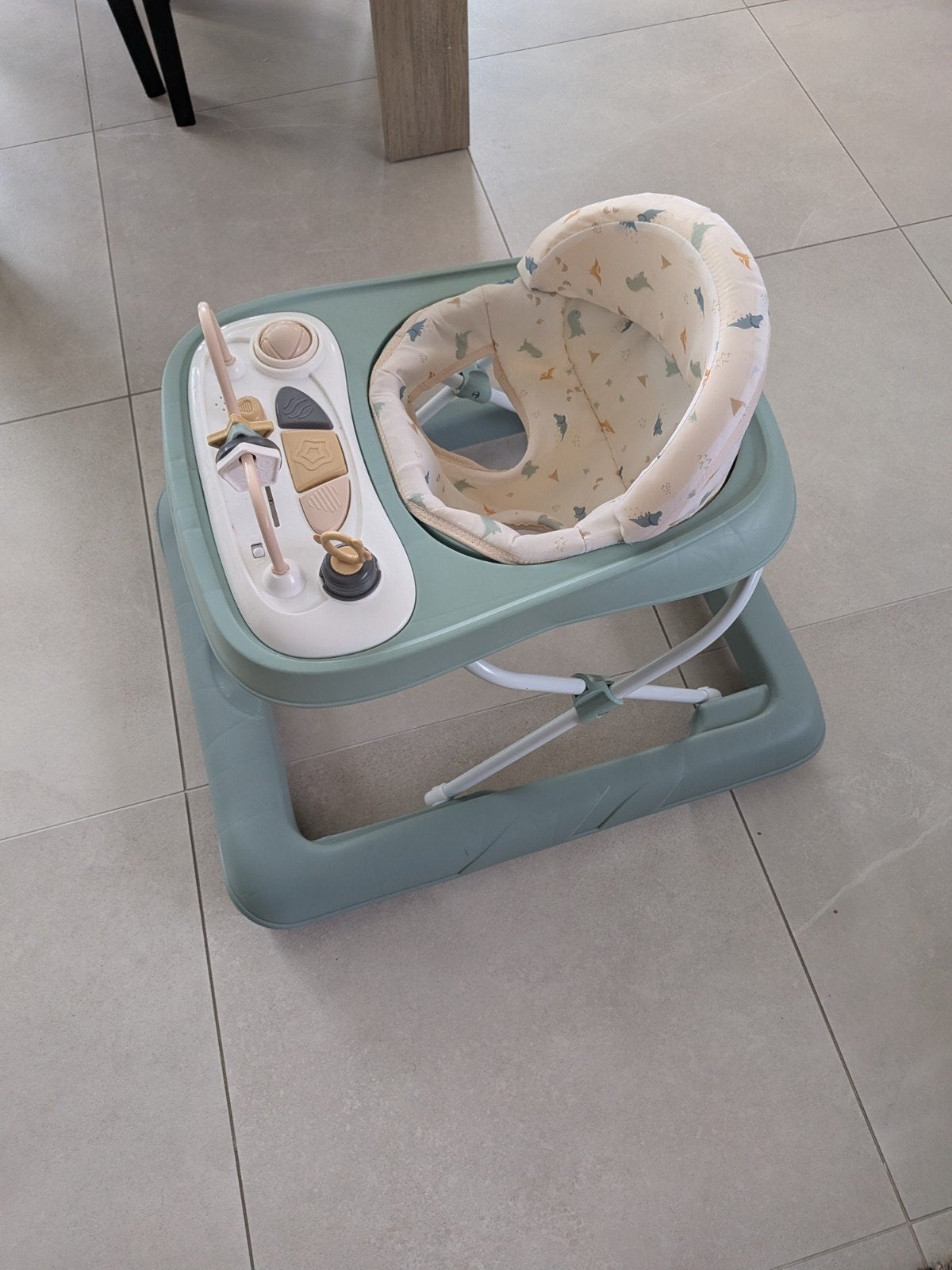 Tryco looprekje Baby Walker Dinosaurus Stonegreen Loopstoel, Kinderen en Baby's, Ophalen, Zo goed als nieuw, Overige typen