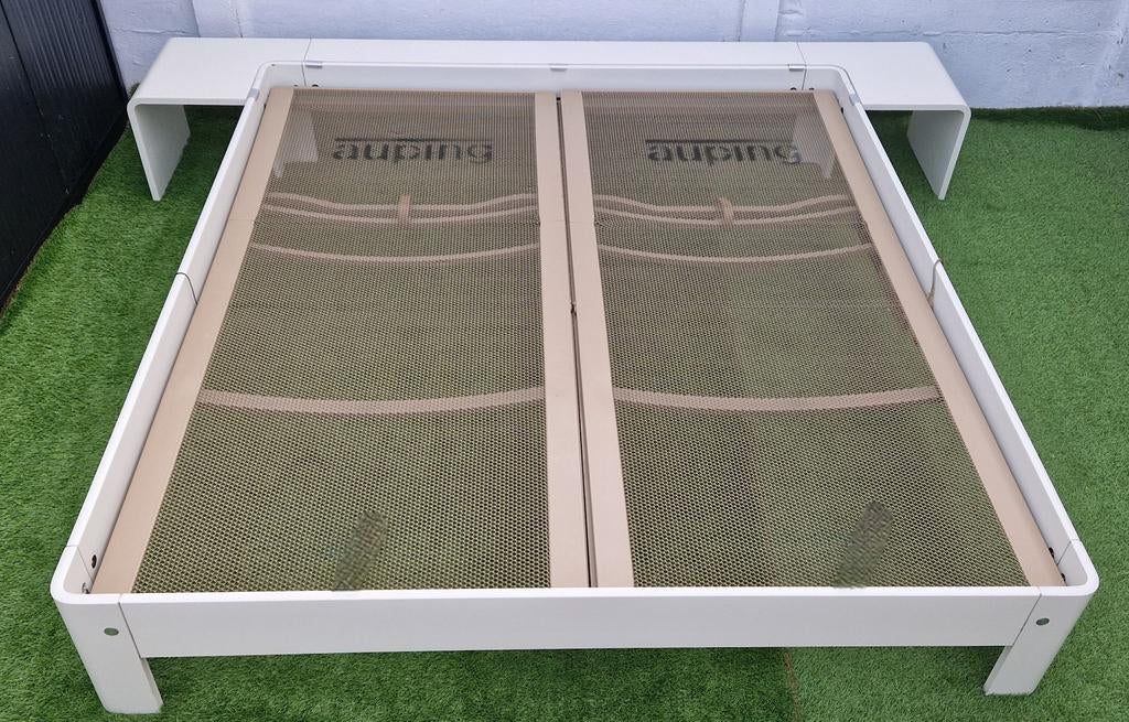 Lit Auping Auronde 180x200 cm avec dossier et tables, Enlèvement ou Envoi
