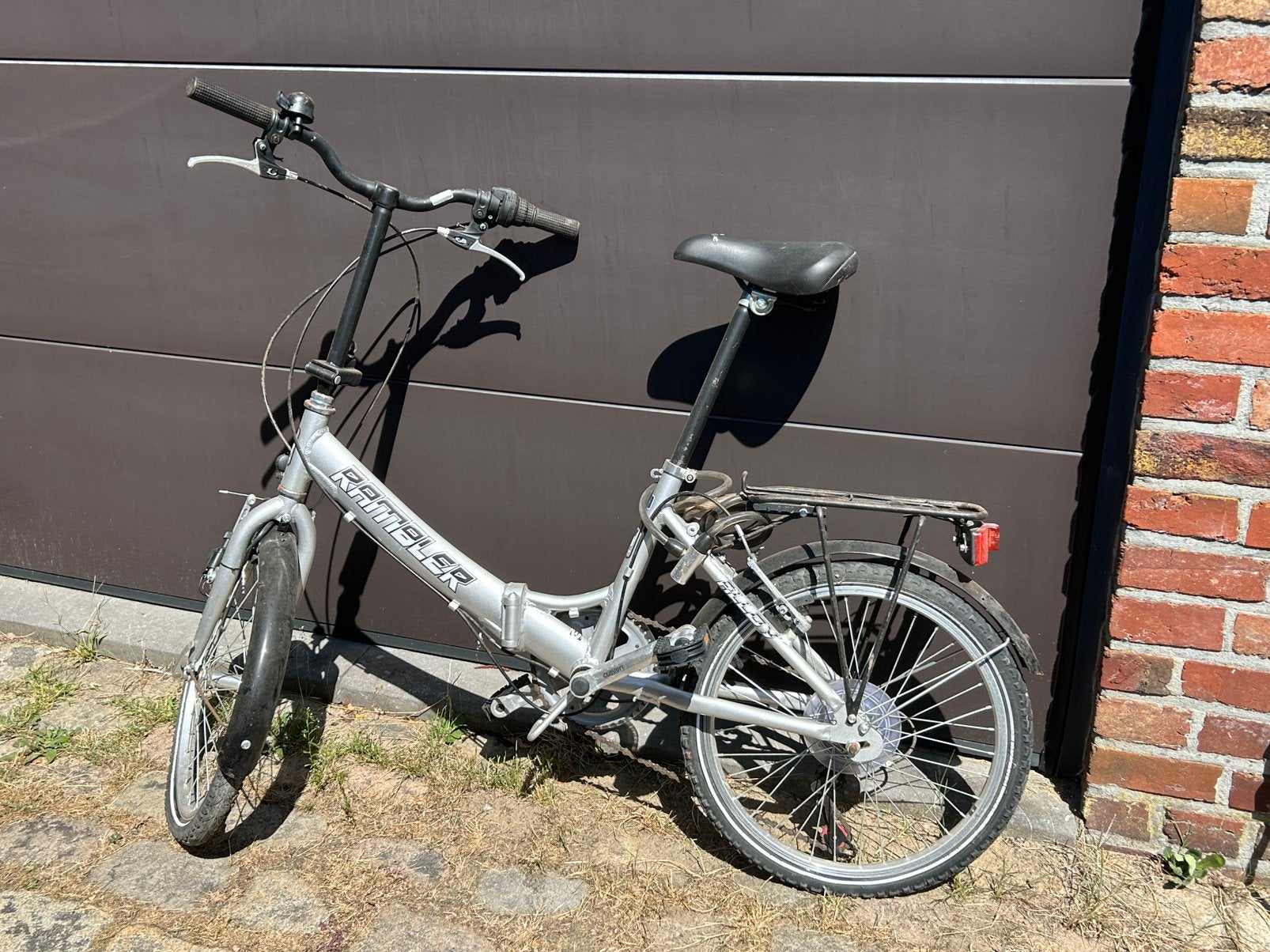 Rambler opvouwbare fiets grijs, Fietsen en Brommers, Fietsen | Vouwfietsen, Ophalen, Gebruikt, Totaal opvouwbaar