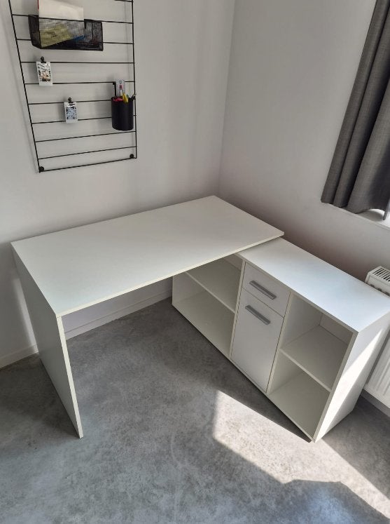 Bureau, Ophalen, Gebruikt, Spaanplaat of MDF, Hoekbureau