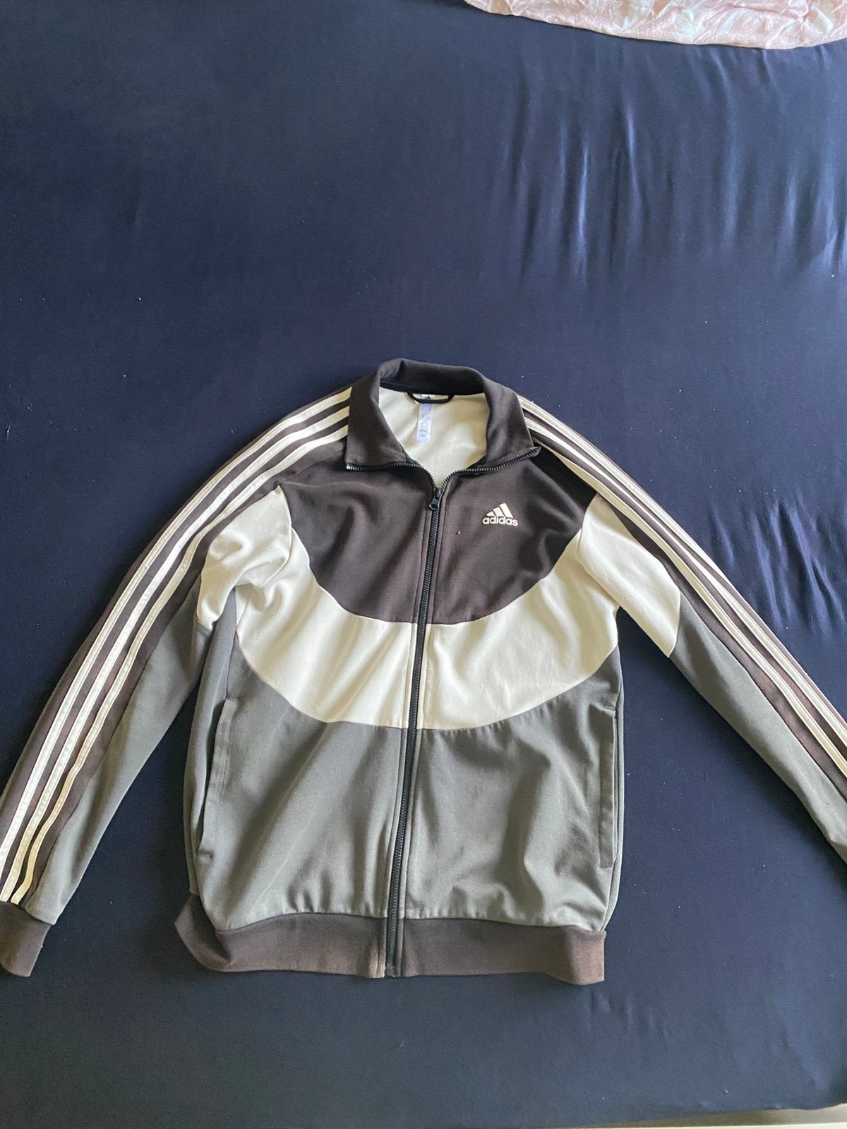 Adidas Colorblock Trainingsjack / Track Jacket –, Ophalen of Verzenden, Gedragen, Maat 46 (S) of kleiner, Wit