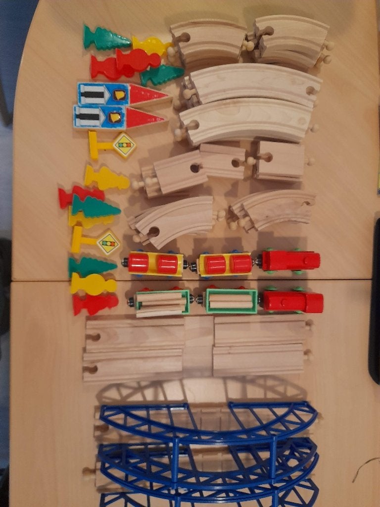 Houten treinspoor (geen ikea), Ophalen of Verzenden, Zo goed als nieuw, Overige typen