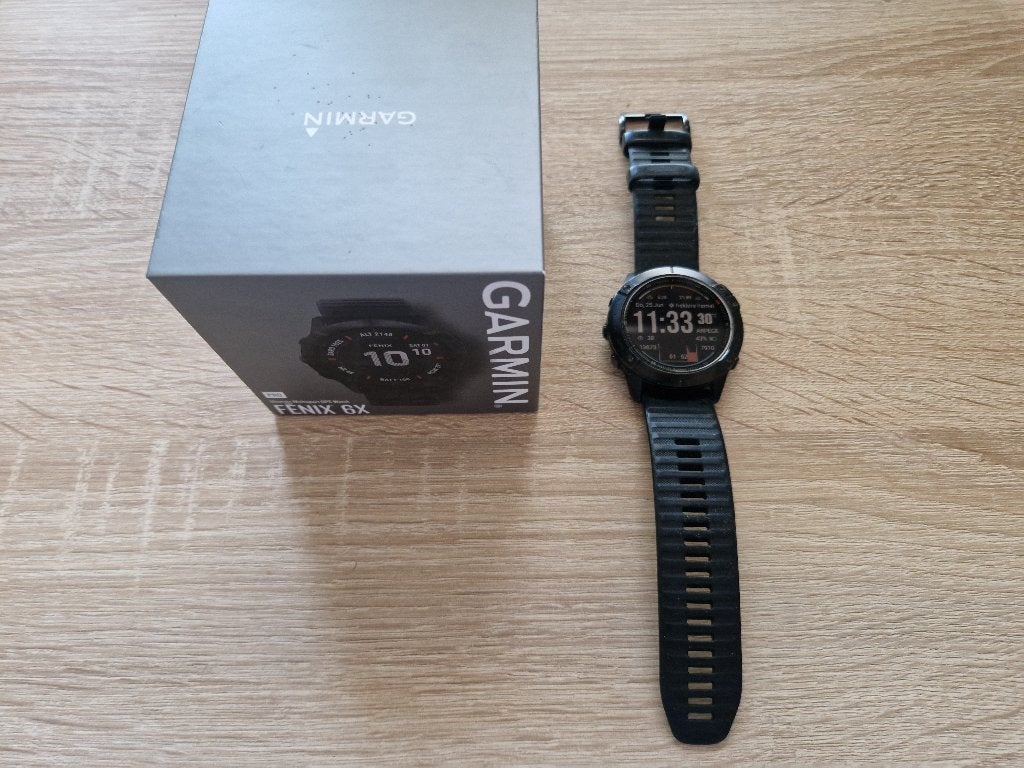 Garmin fenix 6x Pro, Gebruikt, Zwart, Garmin, Ophalen of Verzenden
