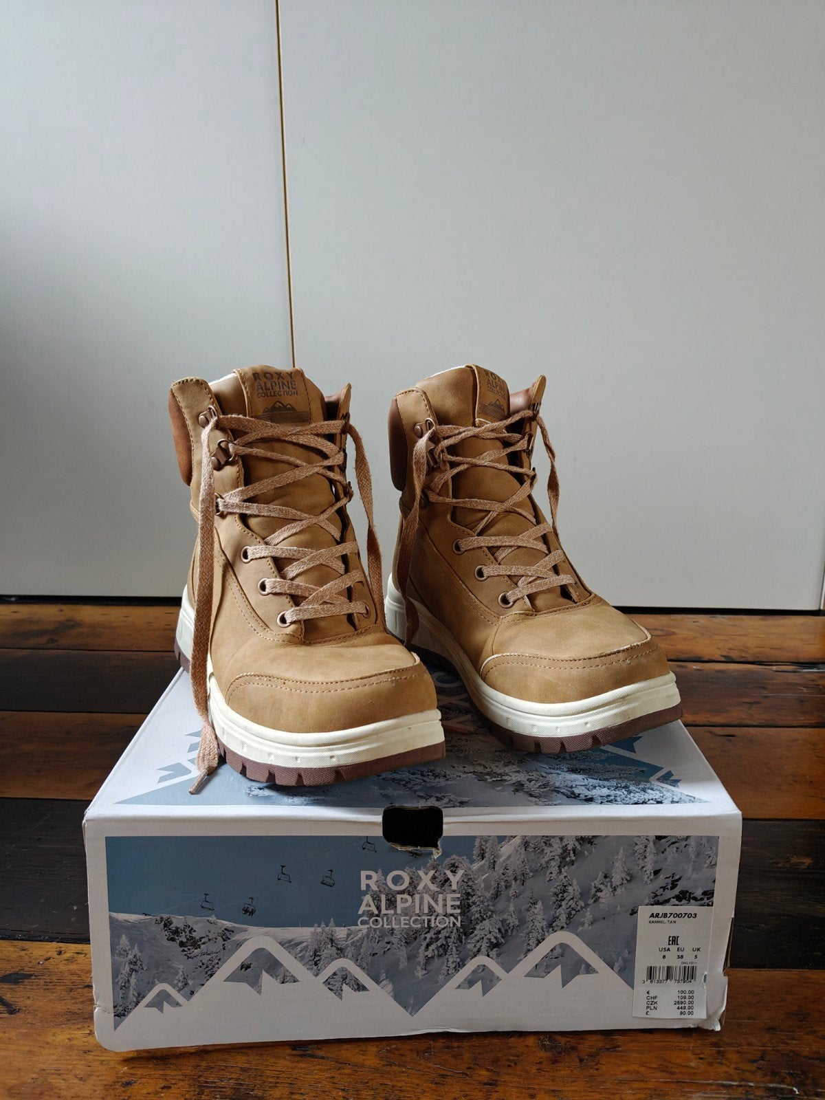 bottines, Roxy, maat 38, lichtbruin, Ophalen, Bruin, Snowboots, Zo goed als nieuw