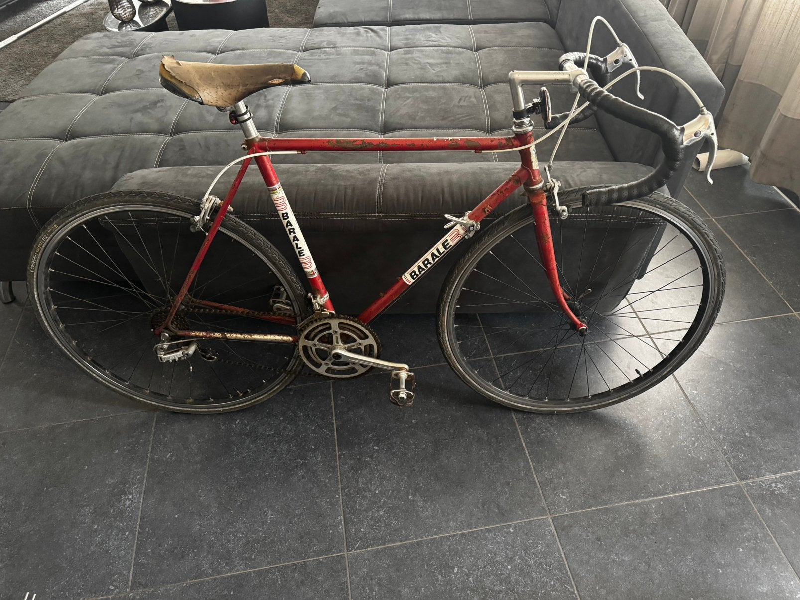 Originele Barale koersfiets uit de jaren 80/90, Fietsen en Brommers, Ophalen, Gebruikt