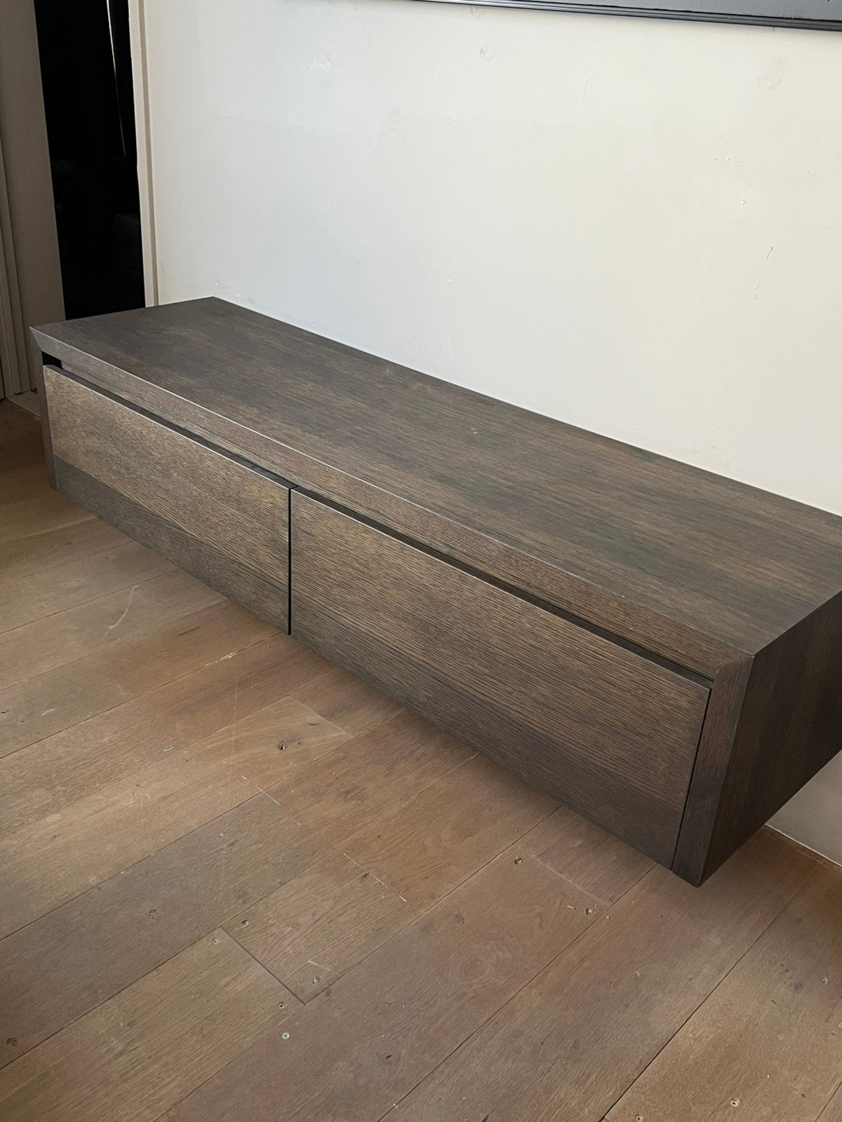 Eiken badmeubel 160cm kleur charcoal, Enlèvement, Comme neuf