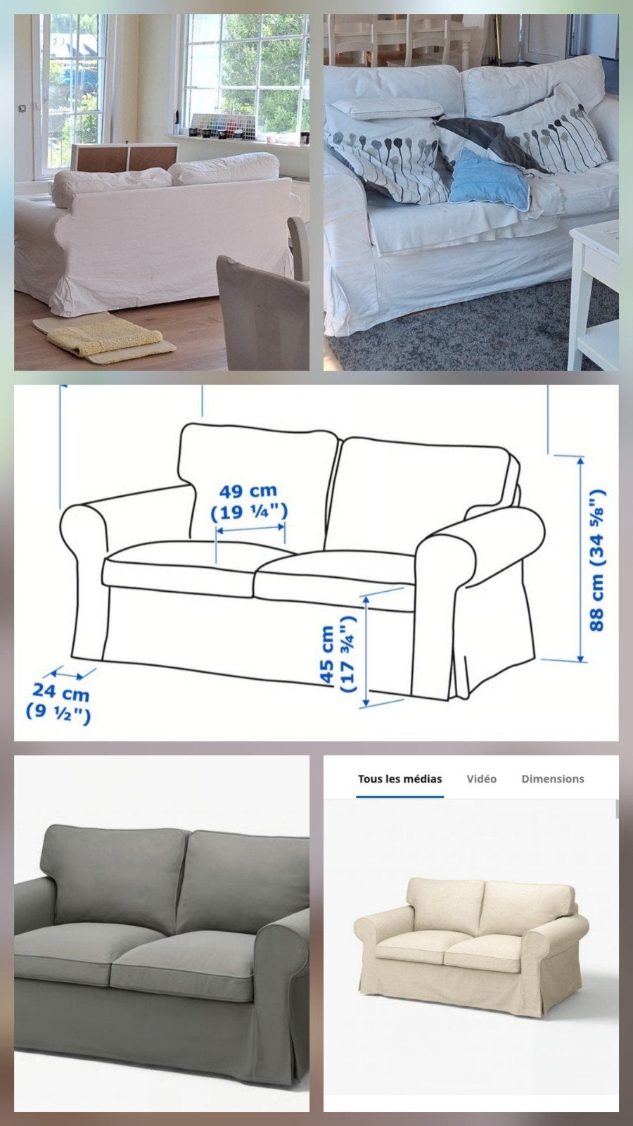 Ektorp IKEA 2-zitsfauteuil, Ophalen