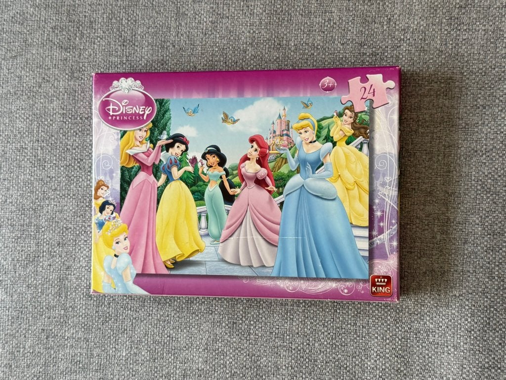 206. Puzzel - Disney - Prinsessen van Disney - 24 stuks, Ophalen of Verzenden, 10 tot 50 stukjes, Zo goed als nieuw, 2 tot 4 jaar