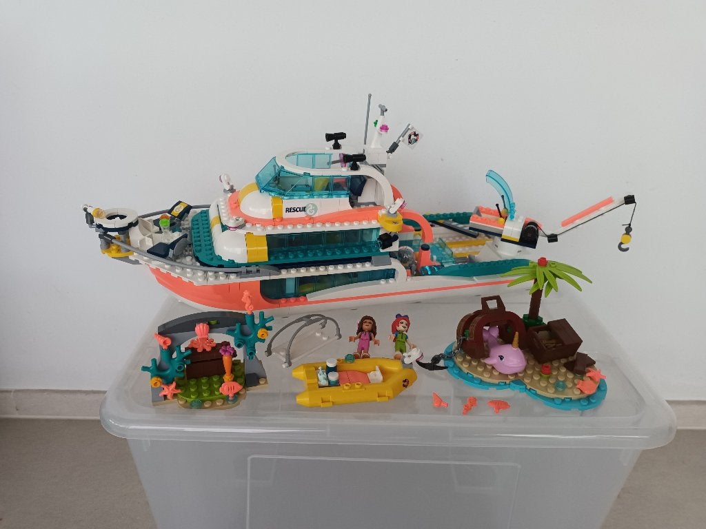 Lego Friends reddingsboot, Ophalen, Lego, Inclusief instructies, Friends