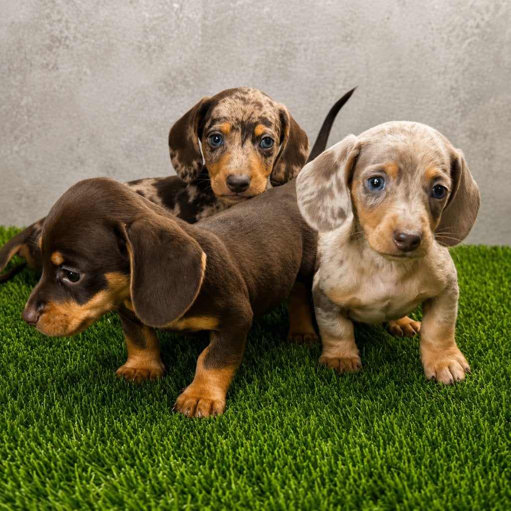 Dwergteckel pups eigen fok, Poils courts, Maladie de Carré (chiens), 8 à 15 semaines, Plusieurs