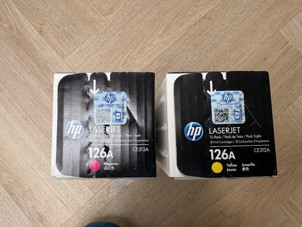 2 toners HP neufs HP CE312A-CE313A (HP 126A) HP CP1025 new, Informatique & Logiciels, Enlèvement ou Envoi, Neuf, Toner, HP ORIGINAL