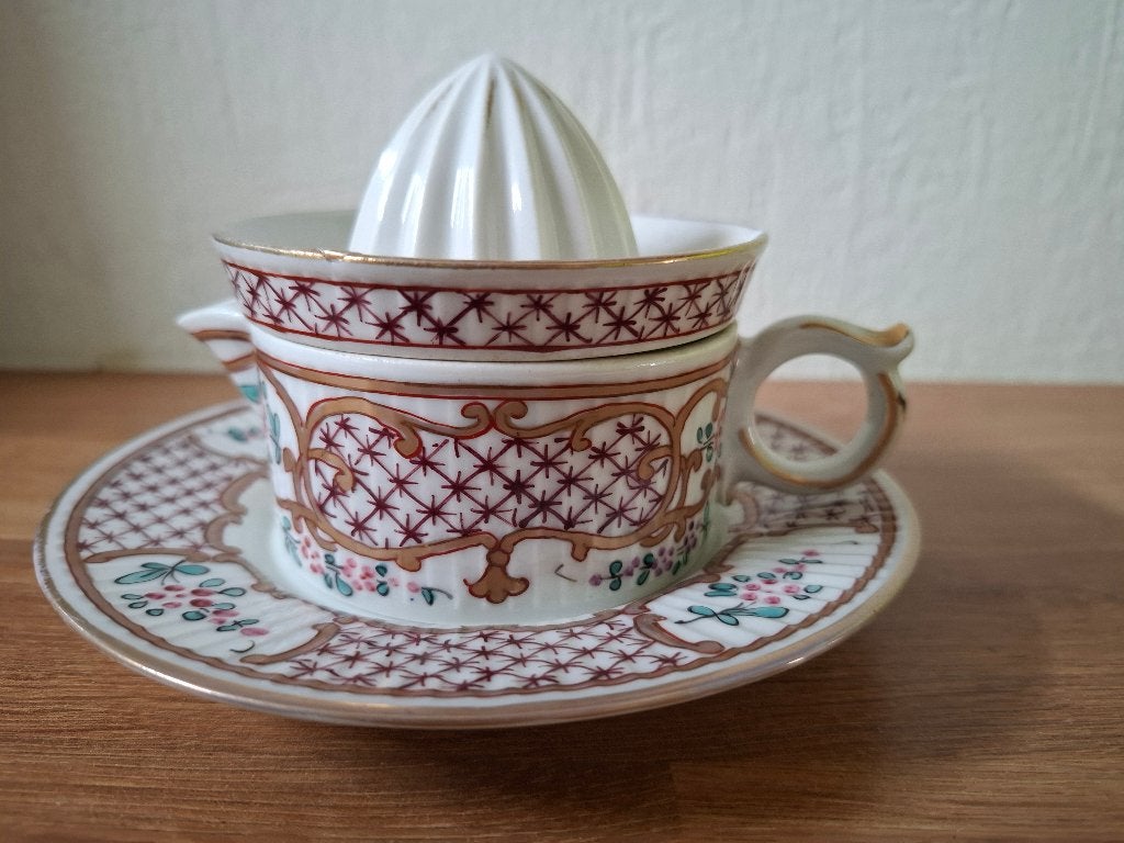Presse-agrumes ancien en porcelaine du XIXe siècle — Sanson, Antiquités & Art, Enlèvement ou Envoi