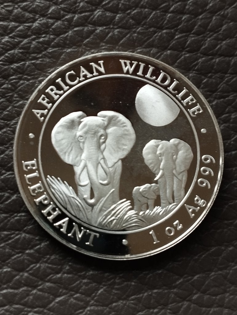 1 oz .999 zilver African Wildlife Elephant 2014, Ophalen of Verzenden, Zilver
