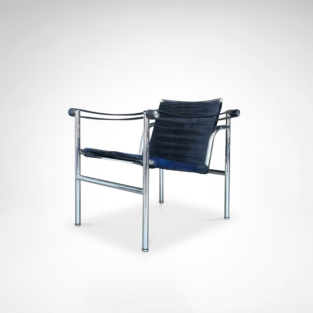 LC1 fauteuil | Le Corbusier | Cassina | jaren 80 | ponyskin, Huis en Inrichting, Ophalen, Gebruikt, Overige kleuren, Leer