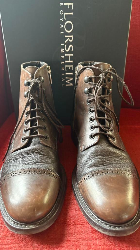 Paire de chaussures Florsheim en cuir brun, pointure 41, Vêtements | Hommes, Chaussures, Enlèvement ou Envoi, Chaussures à lacets