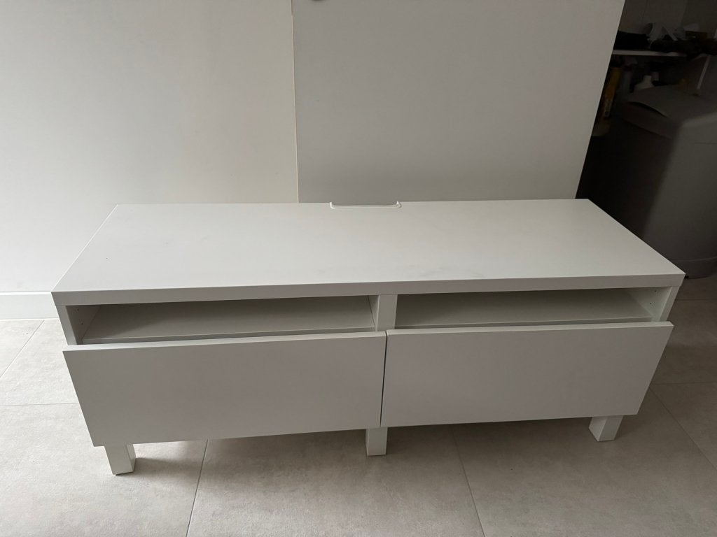 Meuble TV Ikea Besta, Maison & Meubles, 25 à 50 cm, Moins de 100 cm, Comme neuf, Enlèvement