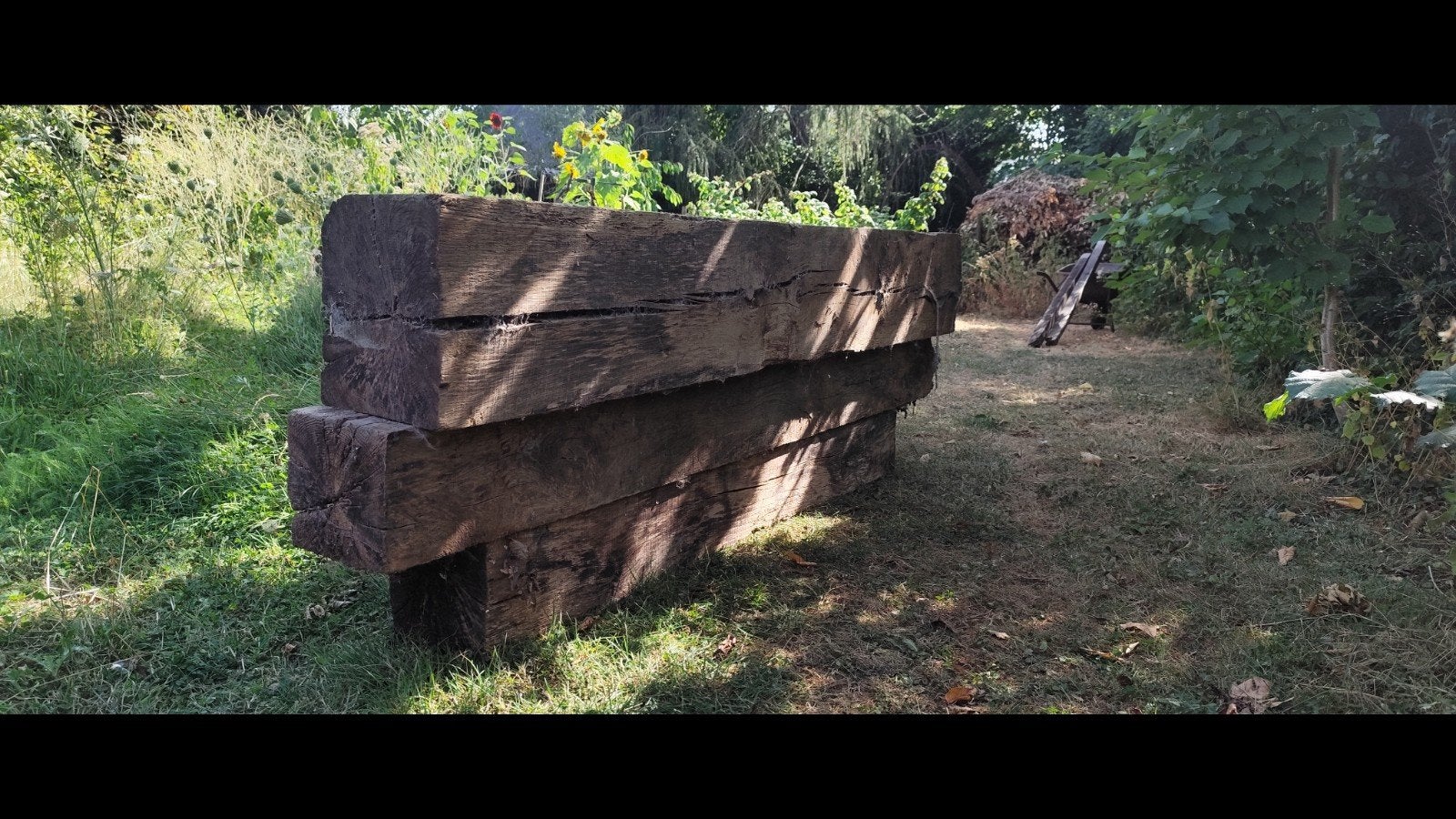 Dikke oude eiken balken, Doe-het-zelf en Bouw, Ophalen, Gebruikt, Eiken, Balk