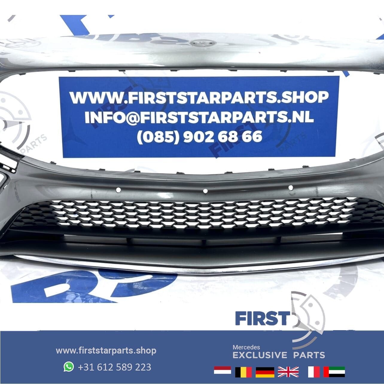 W118 BUMPER CLA AMG VOORBUMPER C118 ZWART WIT GRIJS BLAUW RO, Gebruikt, -, Voor, Ophalen of Verzenden