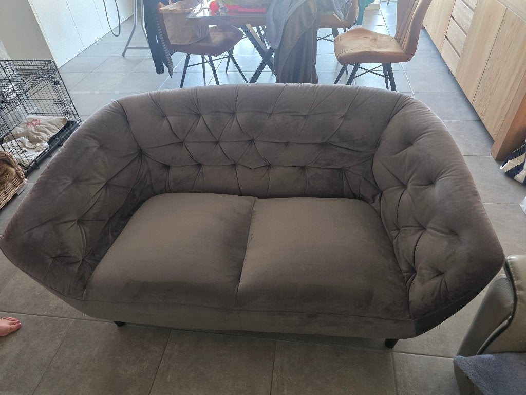Zetel 2-zit, Ophalen, Gebruikt, 150 tot 200 cm, Tweepersoons
