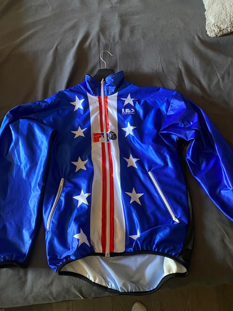 Originele TEAM USA retro teamjas, Fietsen en Brommers, Fietsaccessoires | Fietskleding, Ophalen of Verzenden, Zo goed als nieuw