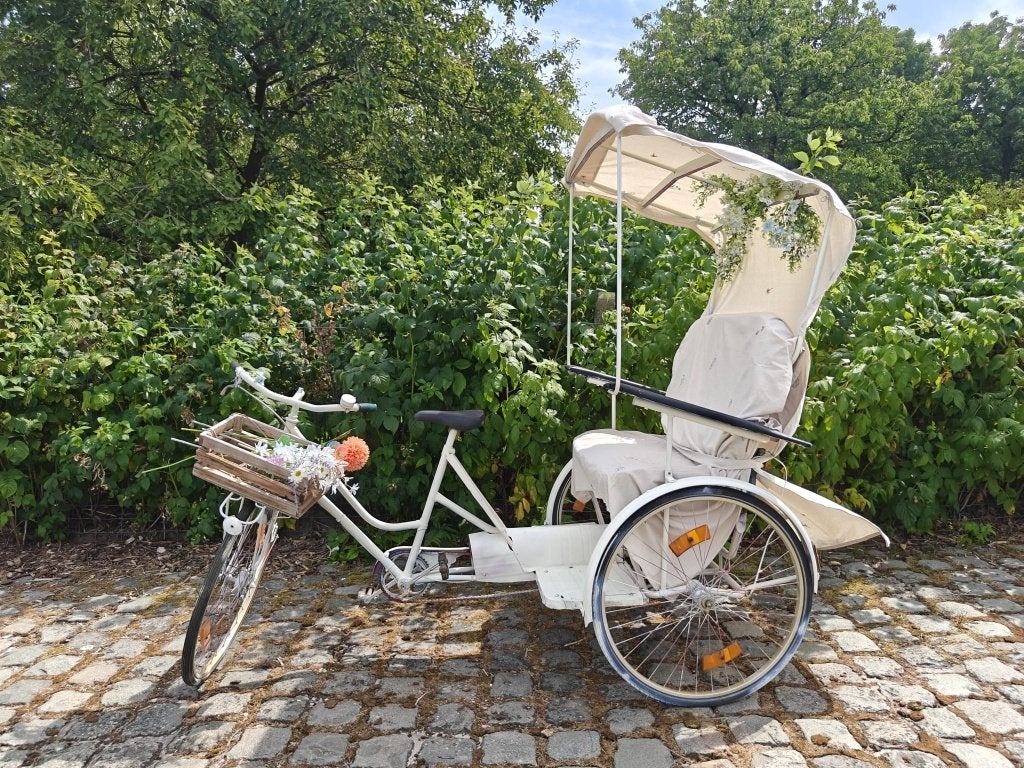 Riksja fiets / driewielfiets, Fietsen en Brommers, Ophalen, Gebruikt