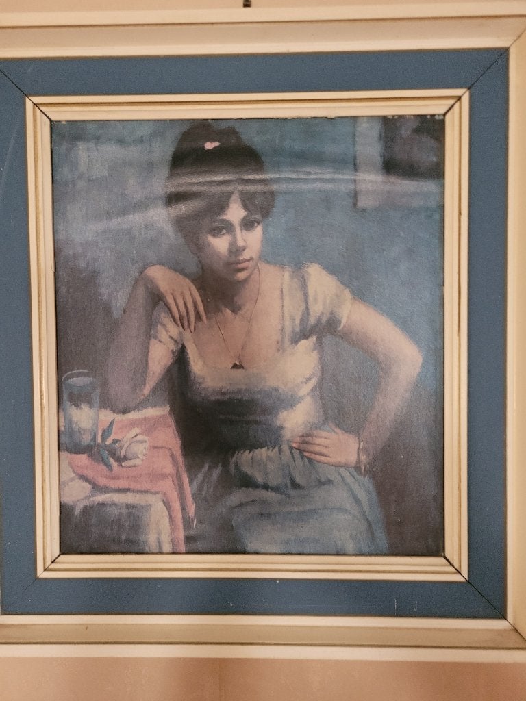 Kader met prent, Collections, Photos & Gravures, Enlèvement, Utilisé, Gravure