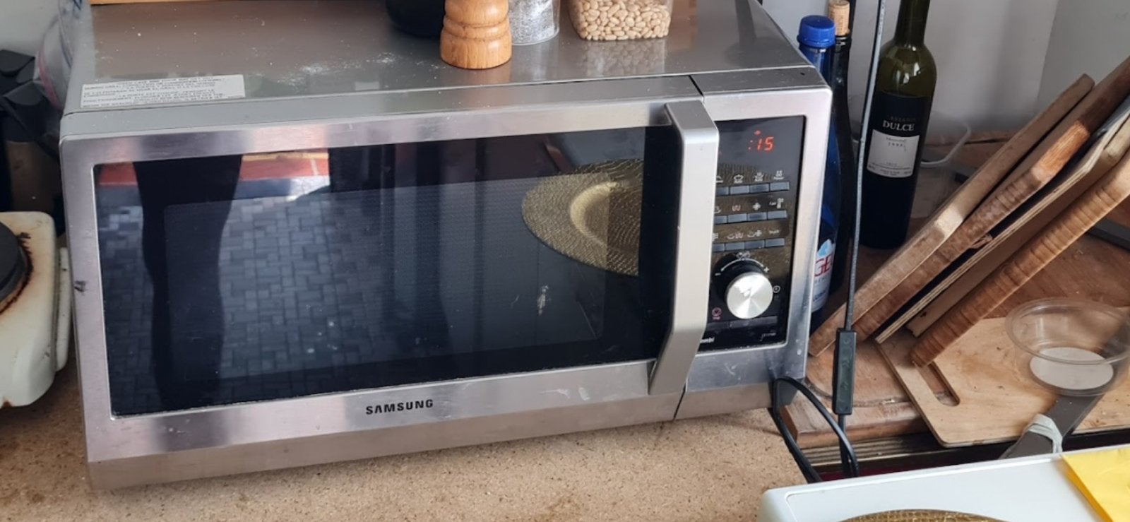 Four Samsung micro onde combiné / grill / chaleur tournante, Electroménager, Enlèvement, Comme neuf, Four