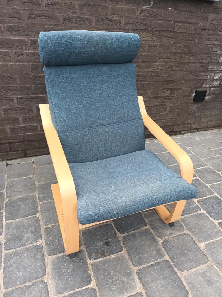 Fauteuil relax de chez Ikea type Poang, Bois