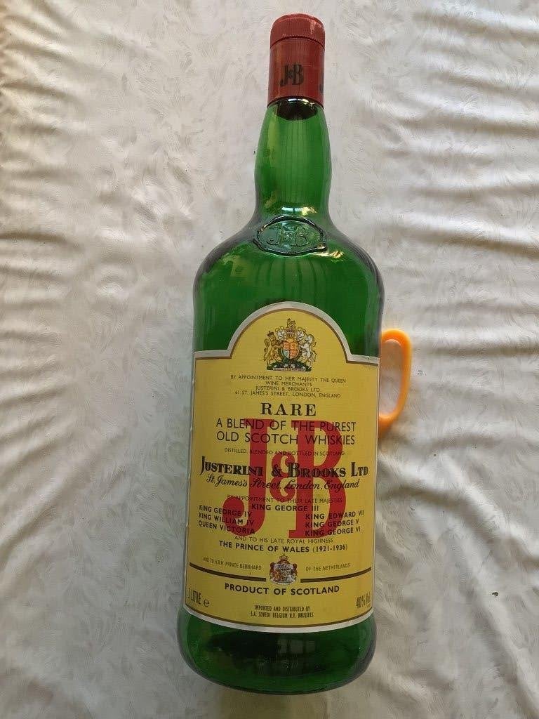 J&B Rare Scotch Wiskies 3Liter lege fles Justerini Brooks, Verzamelen, Ophalen of Verzenden, Gebruikt
