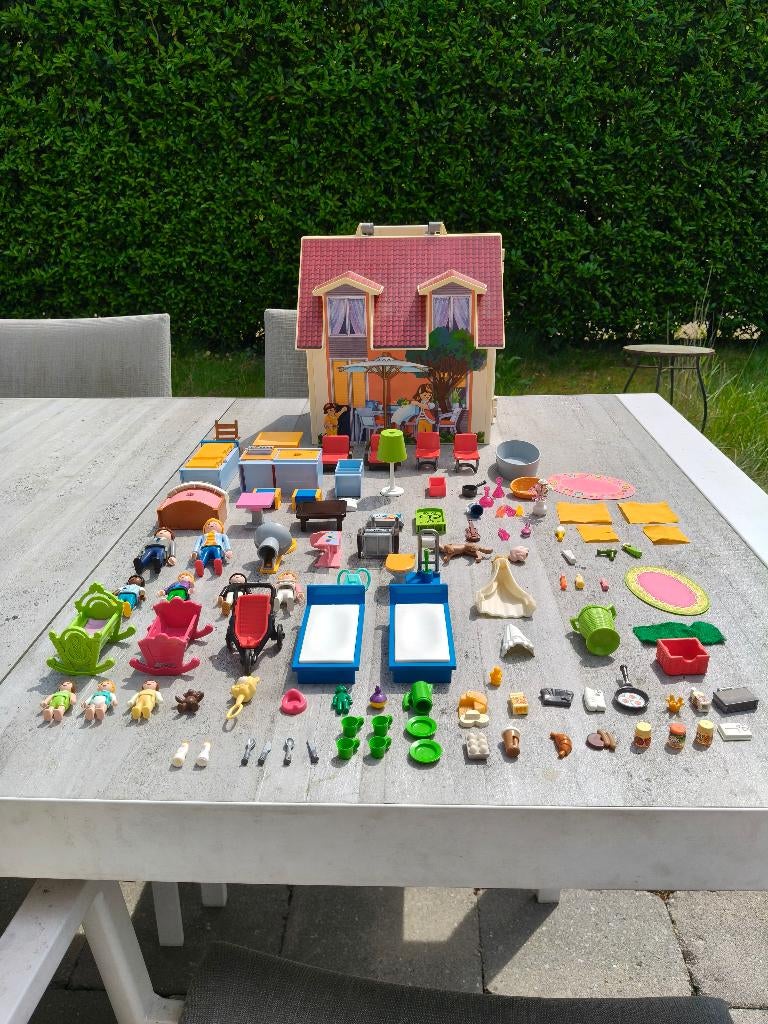 vintage Playmobil meeneem woonhuis met heel veel accessoires, Kinderen en Baby's, Speelgoed | Playmobil, Ophalen of Verzenden