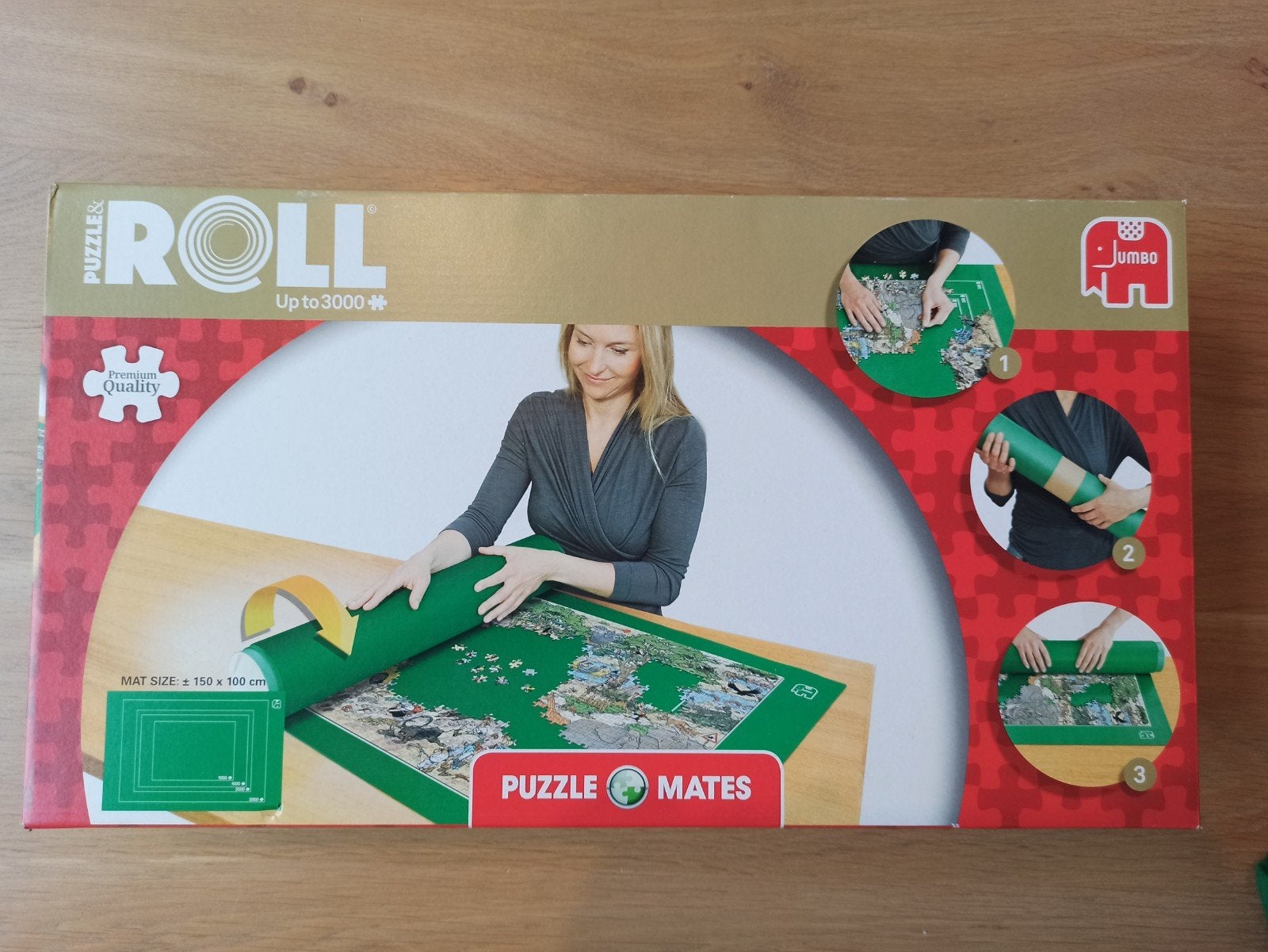 Jumbo Puzzle & Roll puzzelmat (tot 3000st) - ongebruikt!, Ophalen of Verzenden, Meer dan 1500 stukjes, Nieuw, Overige typen