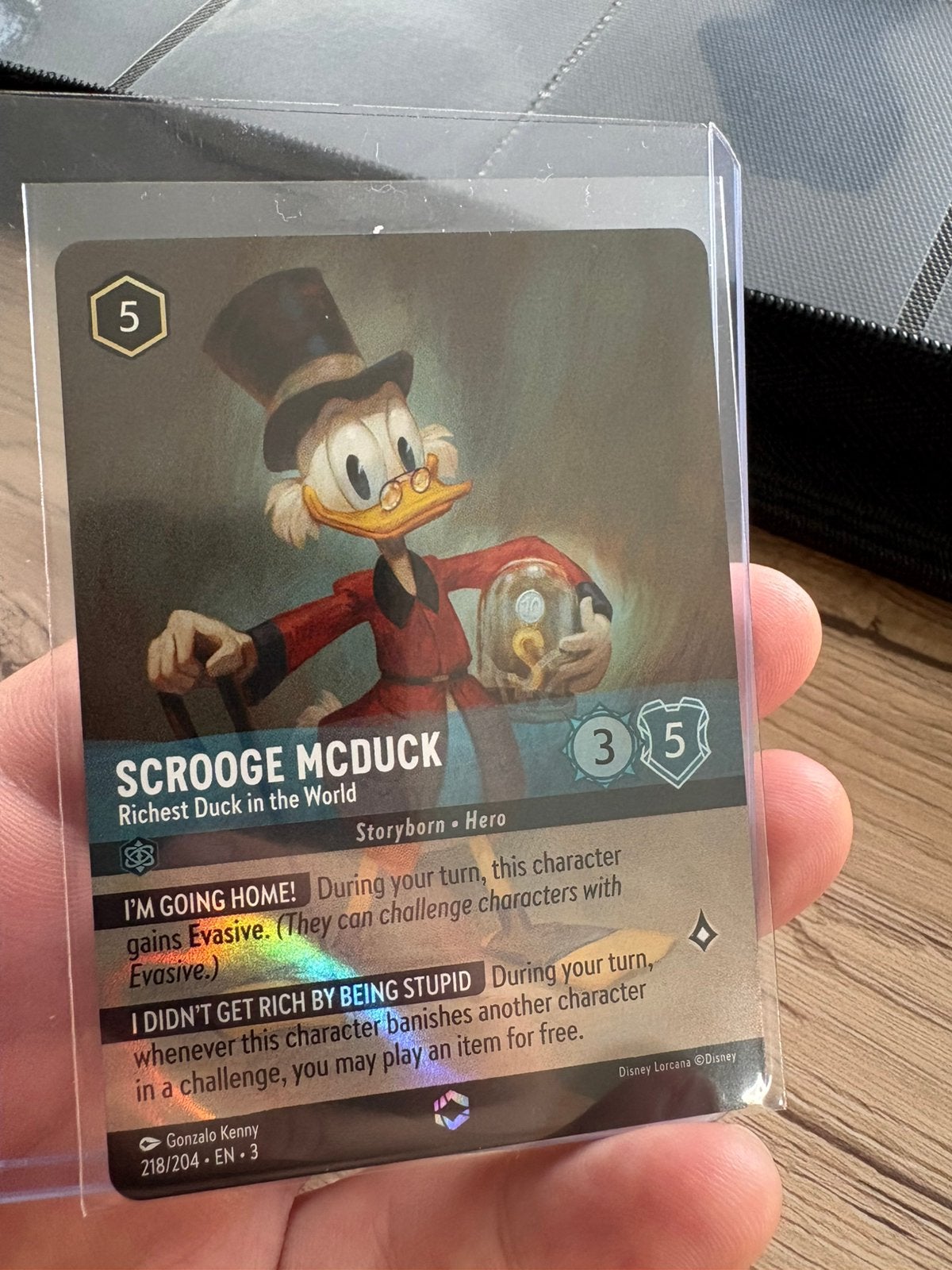 Carte enchantée Lorcana chapitre 3 Scrooge Mcduck, Enlèvement, Comme neuf, Cartes en vrac, Foil