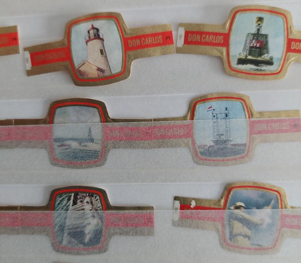 sigarenbandjes DON CARLOS "kustvaart", Verzamelen, Ophalen of Verzenden, Zo goed als nieuw, Sigarenbandjes