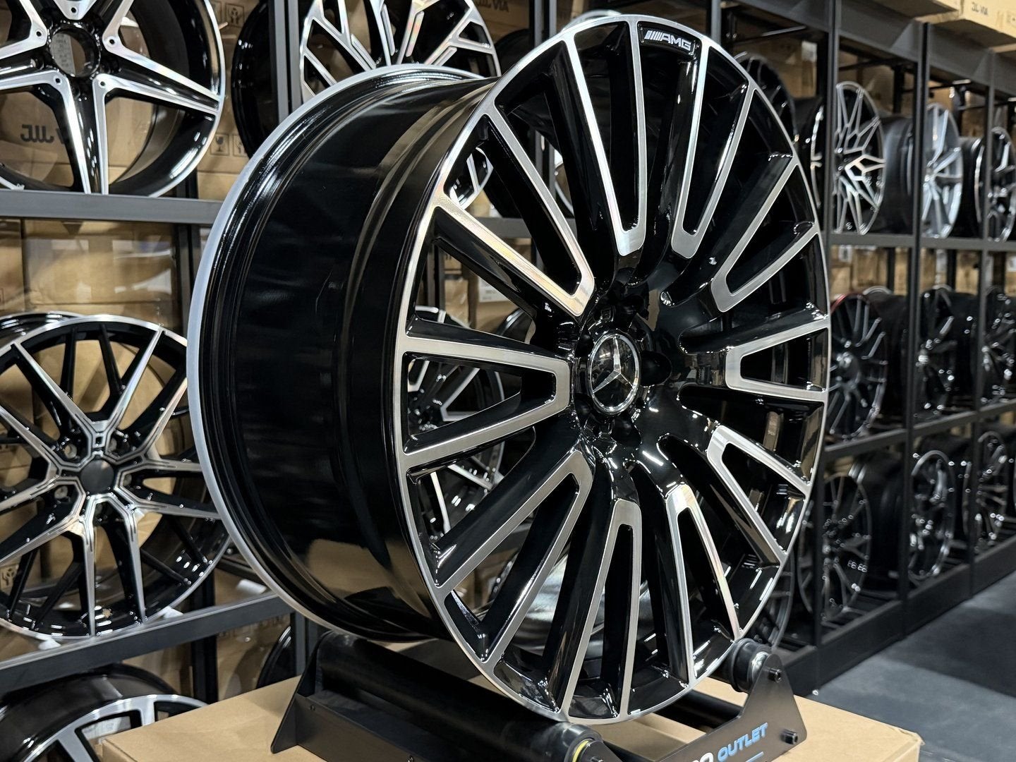 22'' Mercedes AMG Look velgen C E CLA GLC GLE S KLASSE, Auto-onderdelen, Banden en Velgen, Velg(en), -, -, Nieuw