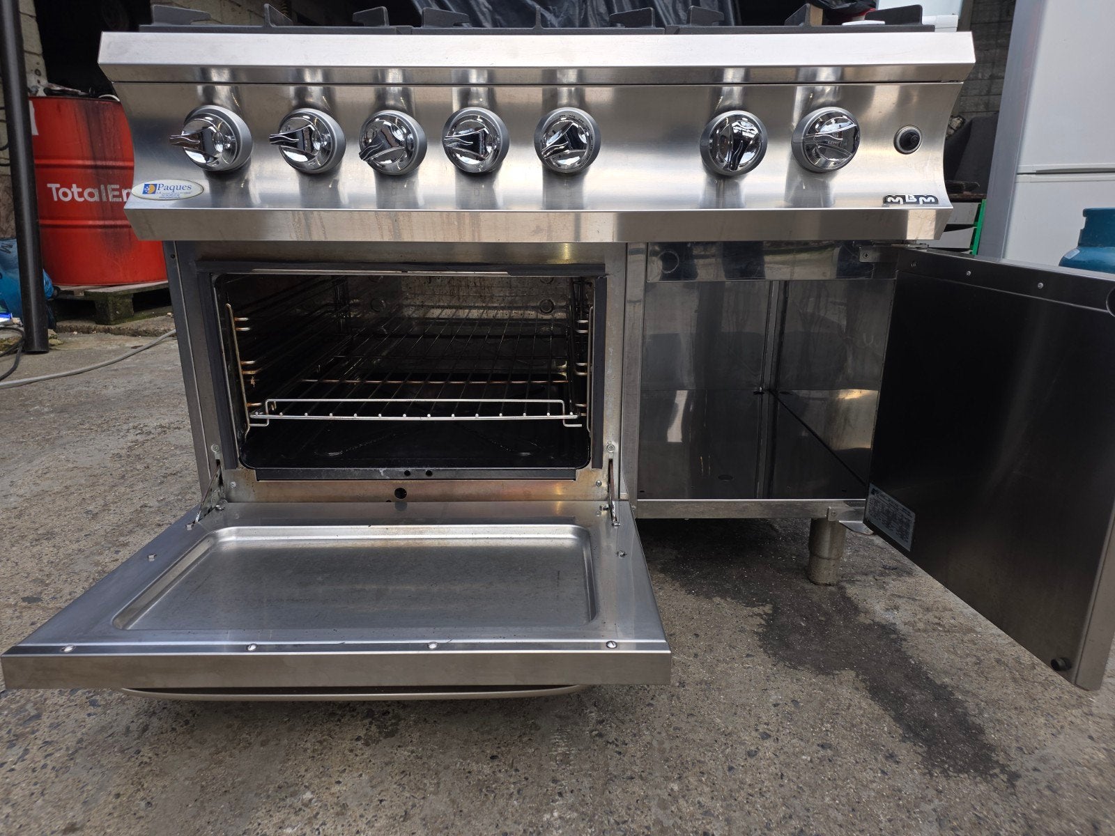 Gaziniere professionnelle HORECA, Enlèvement ou Envoi, Utilisé, Cuisinière, Friteuse et Grils