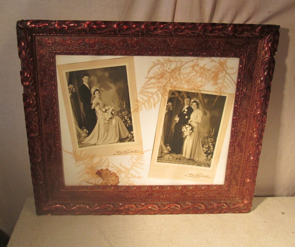 Prachtige Antieke houten fotolijst - 65x55 / 50x40, TV, Hi-fi & Vidéo, Photo | Cadres photo, Enlèvement ou Envoi, Avec verre, Comme neuf