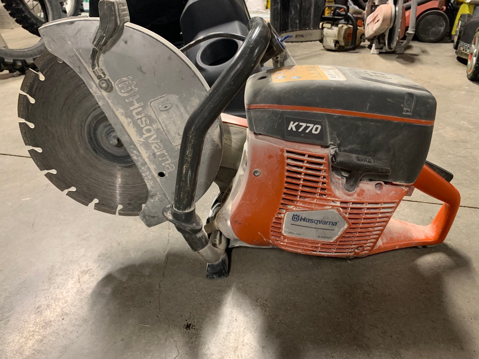 Husqvarna K770, Enlèvement, Utilisé, Essence